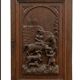 Carved oak solid wood door