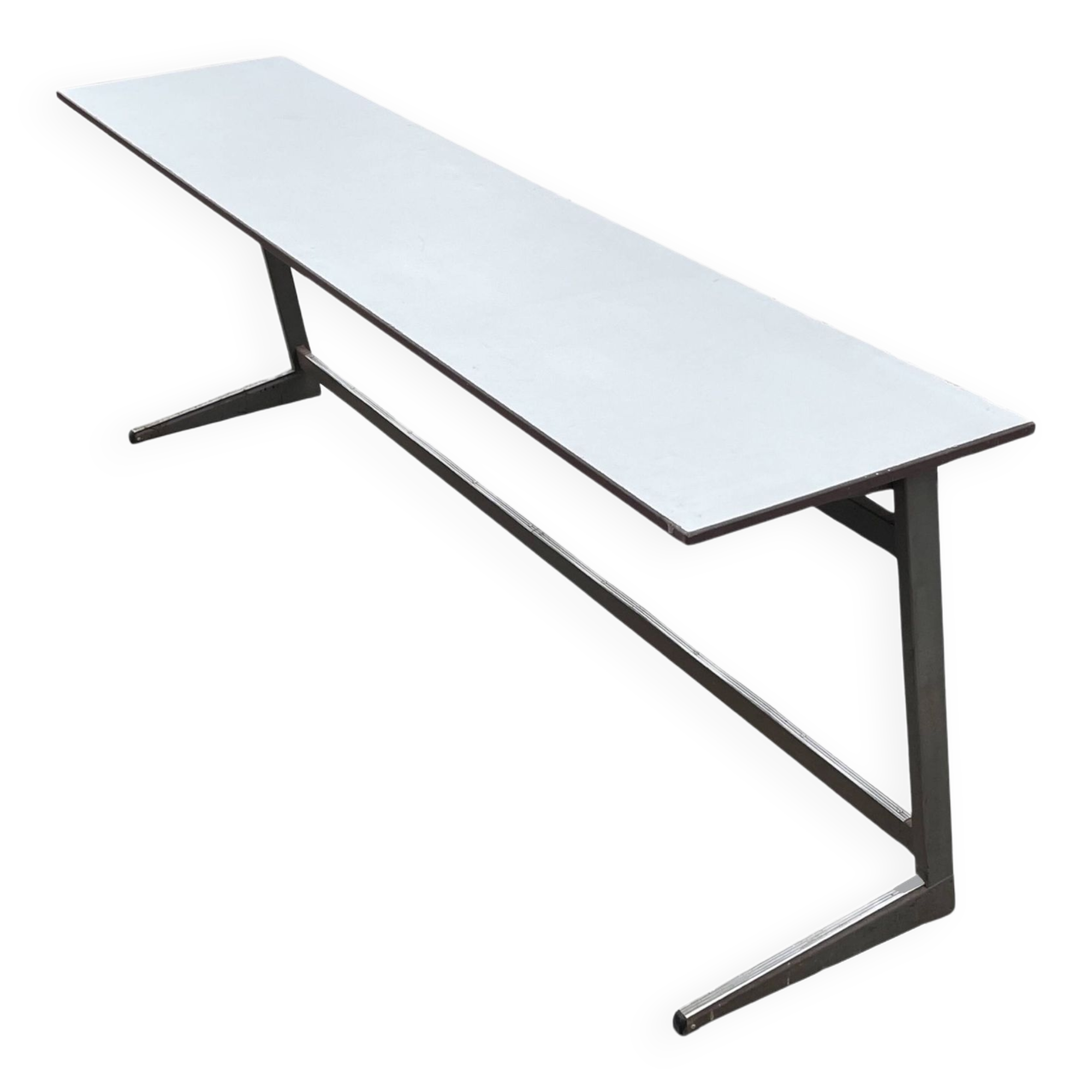 XXL industrial desk, minimalist design from the 50s