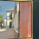 Original Swedish Oil on Canvas – “Town” by Mats Rydstern – Signed – Vintage & Framed – 37 × 49 cm (14.6" × 19.3")