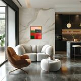 Contemporary abstract "retro composition" by Bodasca