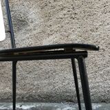 Series of 4 metal and formica chairs 1950/1960