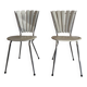 2 chaises pétales Soudexvinyl