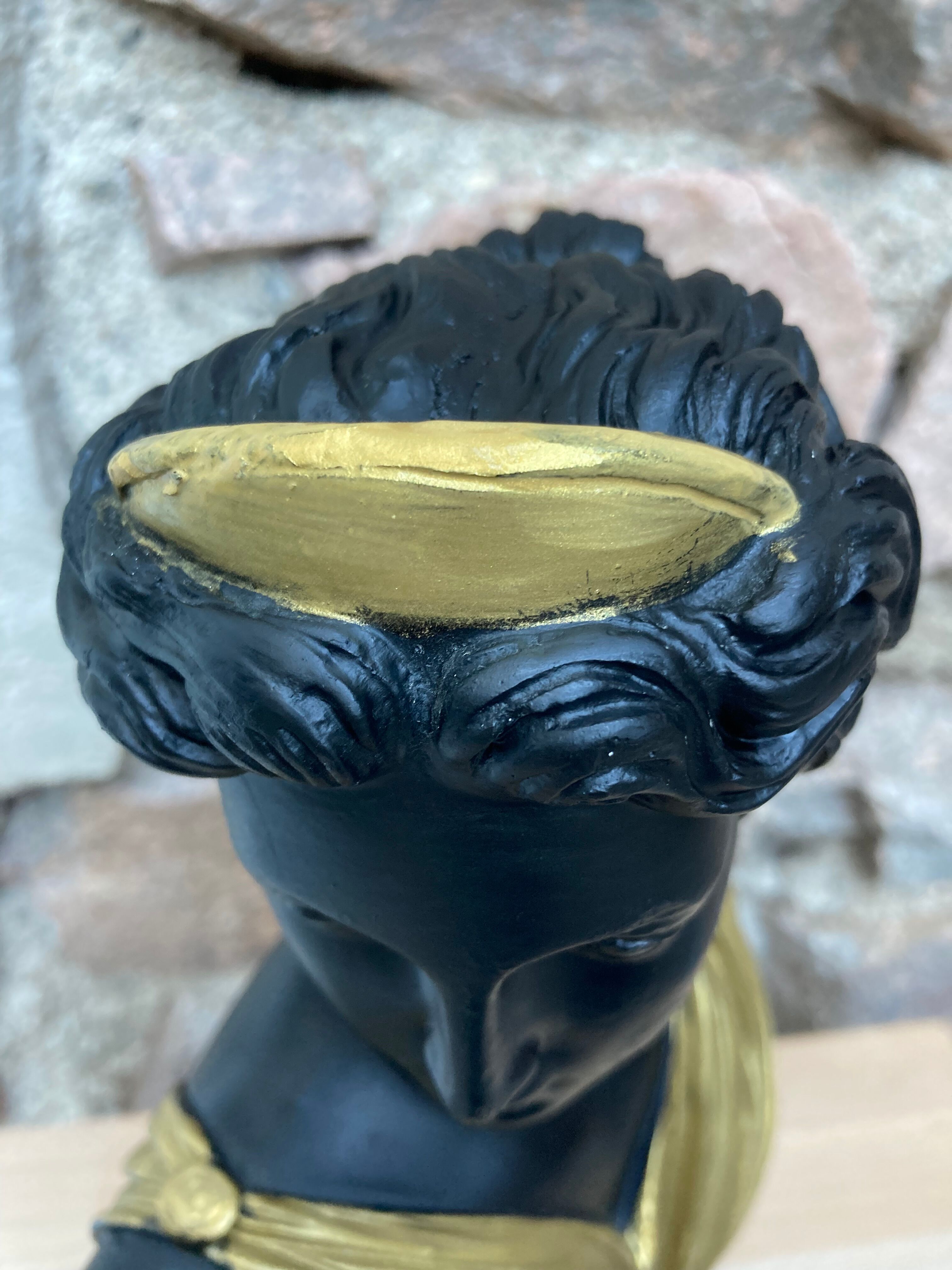 Black and gold Artemis bust