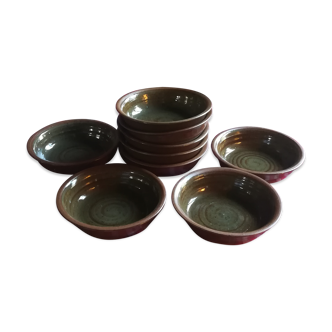 Lot of 9 sandstone plates