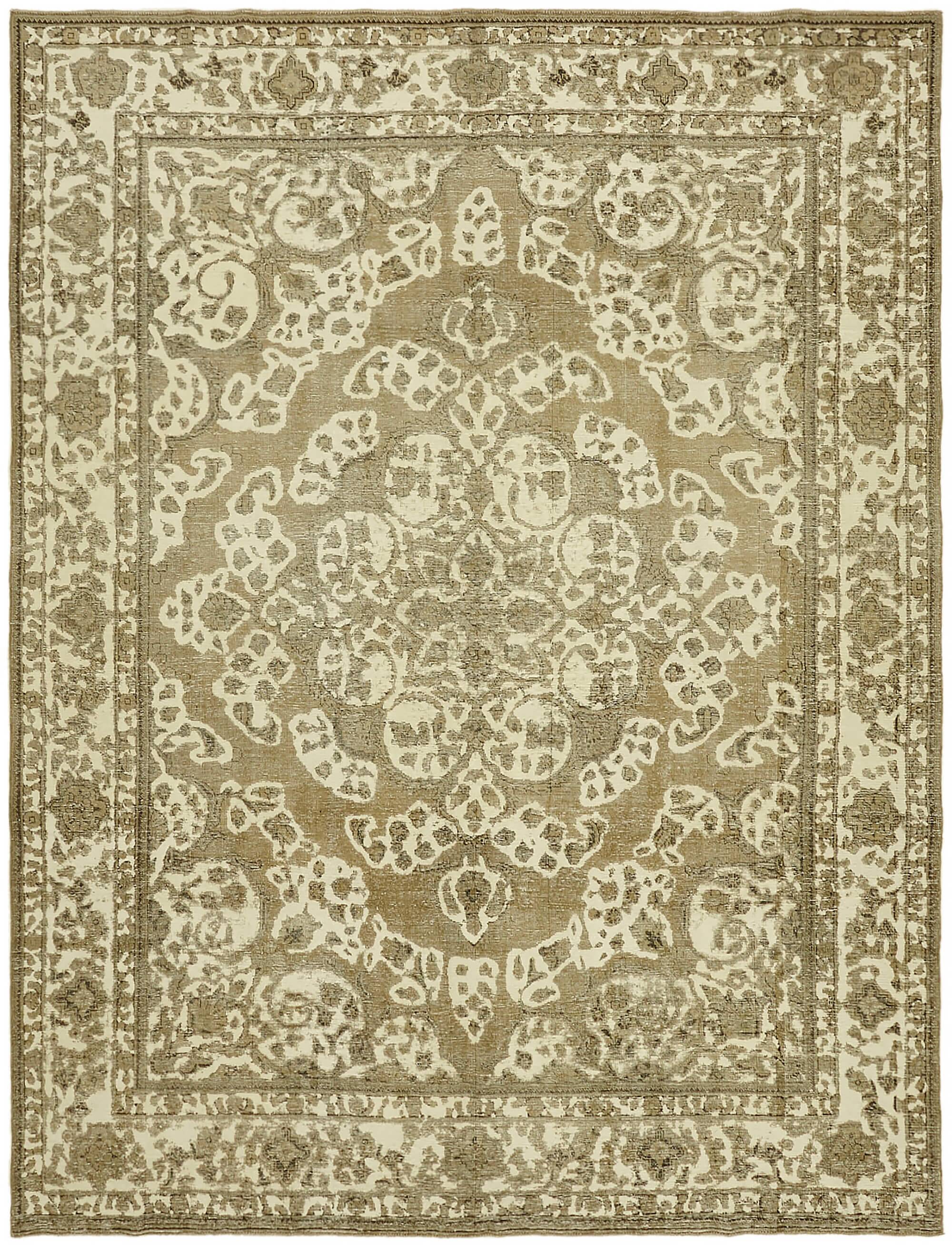 286 cm x 374 cm beige wool carpet