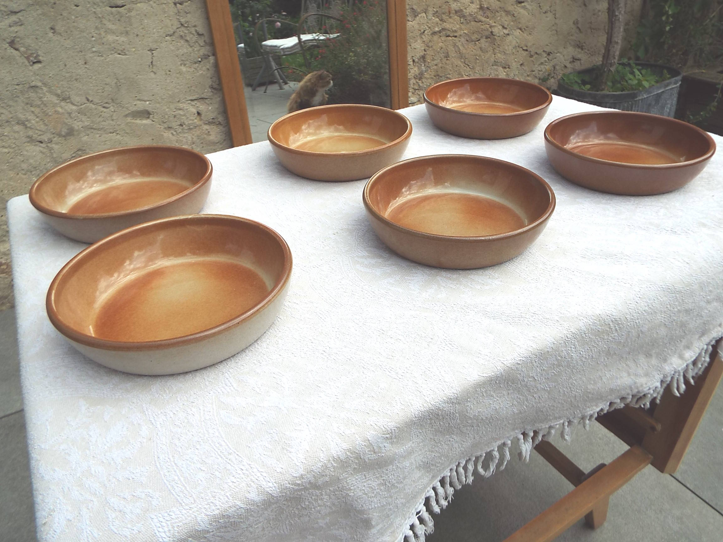6 hollow plates sandstone Montgolfier