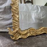19th century gilded mirror with pediment