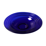 Glass Centerpiece Platter Forum Sapphire / Bormioli Rocco / Italy / 1980s