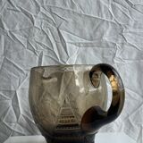 Smoked glass carafe