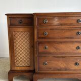 Chiffonier, small 19th century storage unit 1m12 x 74 x 35