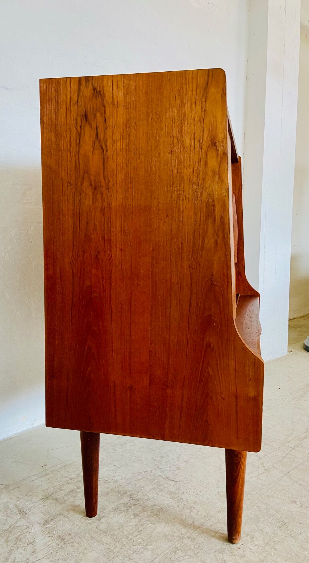 Vintage Danish mid-century teak bar cabinet 1960