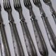 Dessert or entremets forks Mappin & Webb antique silver-plated