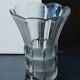 Art Deco Made in Czehoslovakia  Satin and Clear Glass - 22 cm tall