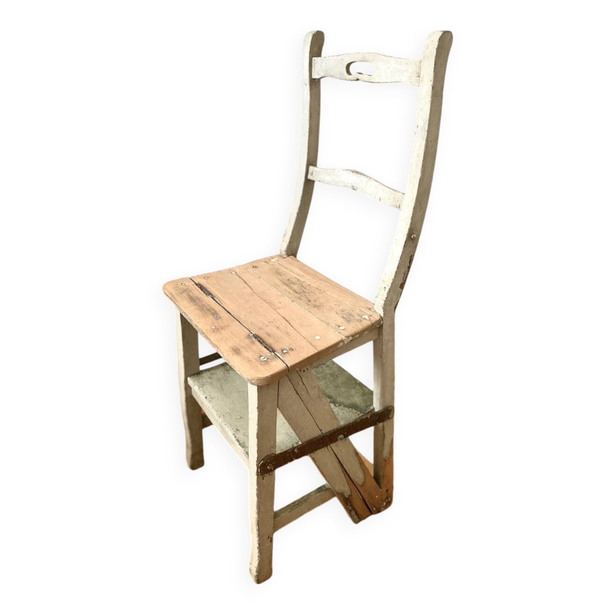 Transformable stepladder chair