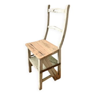 Transformable stepladder chair
