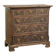 Richly carved English oak chest of drawers from the 18th century