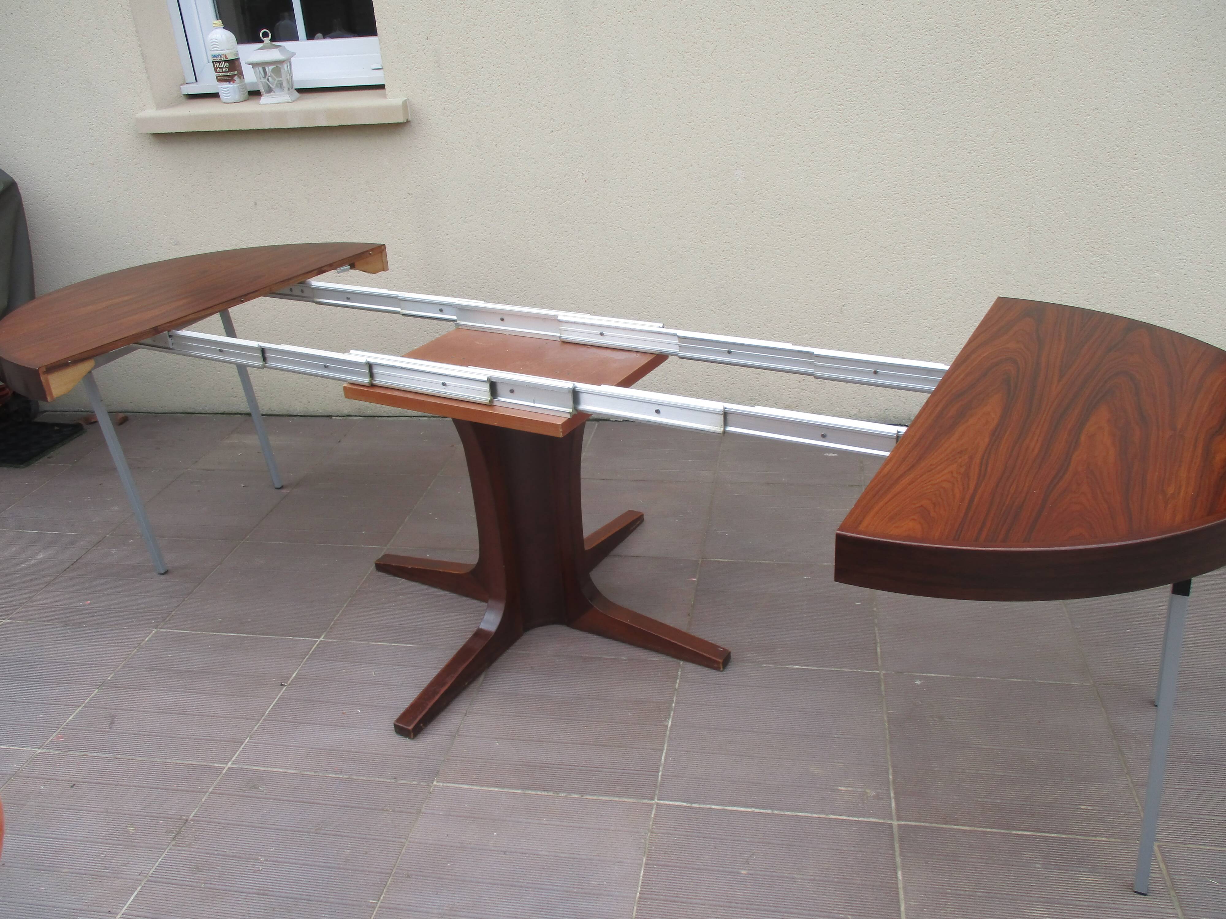 Scandinavian table Scandinavian rosewood vintage extendable