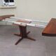 Scandinavian table Scandinavian rosewood vintage extendable