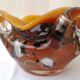 Ashtray pocket bowl in blown glass La Bourboule