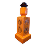 Orange ceramic lamp 1970