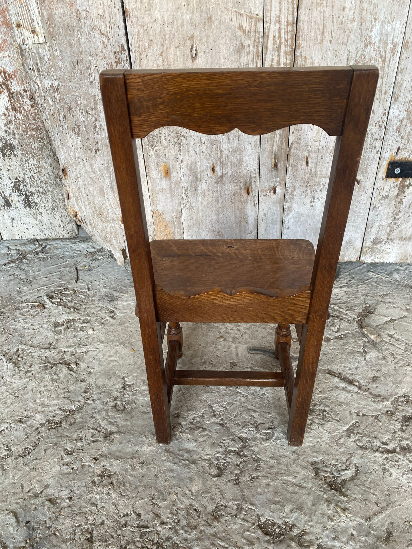Vintage Solid Oak Lorraine Child's Chair