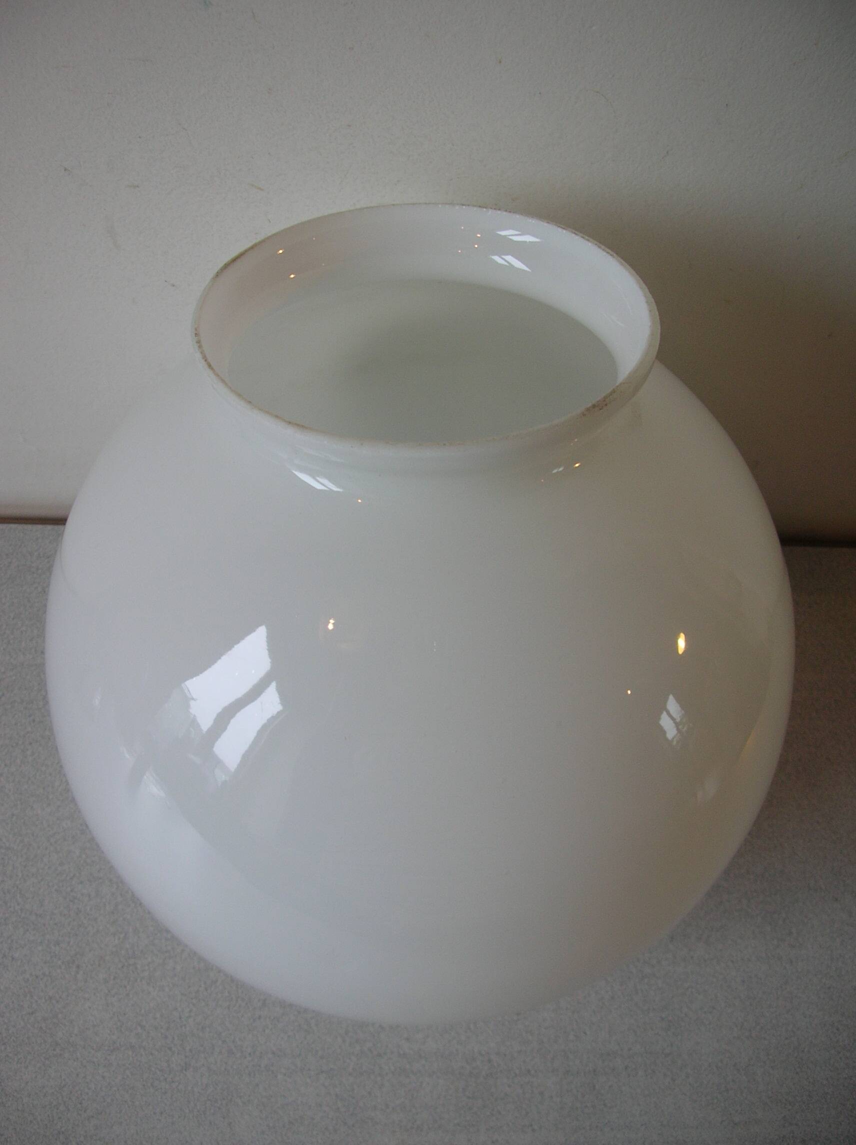 Old white opaline ball globe lampshade 20 cm chandelier lamp fixture 01/11B