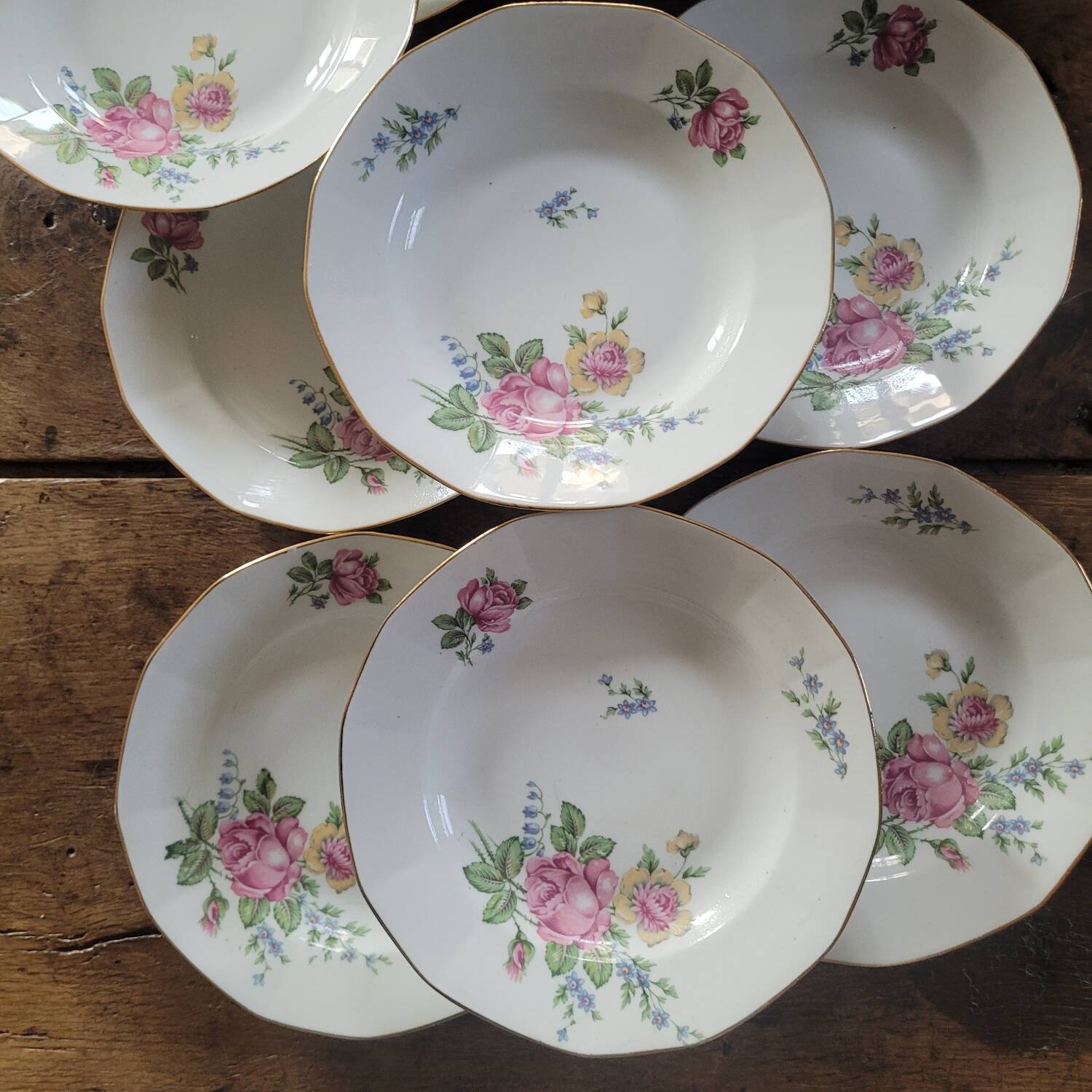 10 Limoges Porcelain Pans Plates – Circa 1915