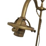 old desk lamp with banker notary gallows green opaline