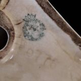 Pair of Fox Bookends - in Crackled Ceramic - Art Deco Style