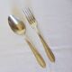 1 vintage silver plated soup spoon and fork