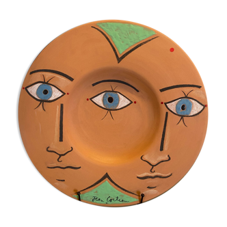 Ceramic Jean Cocteau Three Eyes