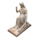 Statuette of a woman in gilded cast iron (Joan of Arc?)
