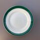 Dessert plates earthenware Digoin Sarreguemines Savoie green/gold, set of 9
