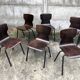 Lot de 6 chaises vintage Eromes E5