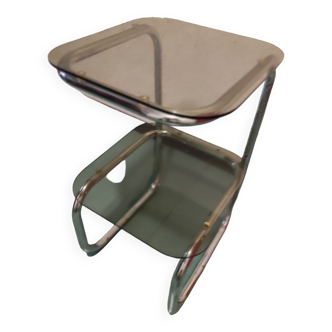 Chrome bedside table year 70