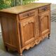 Louis XV buffet in light solid walnut from the 19th century.