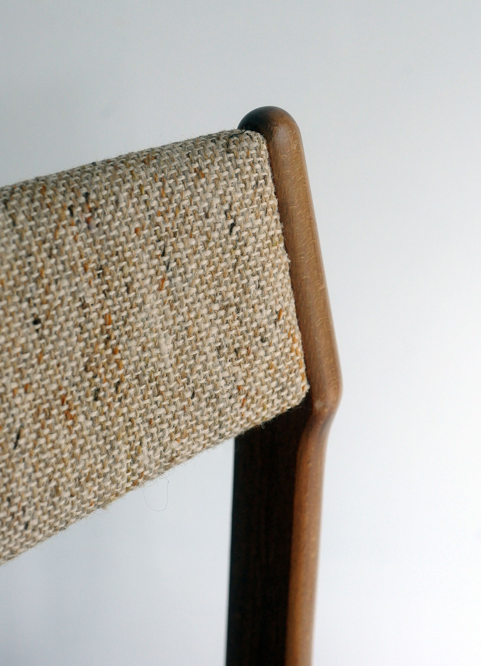 Chairs 1960 teak fabrics wool found