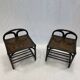 Pair of rattan bedside tables or end tables