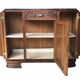 Buffet bas art déco noyer et marbre