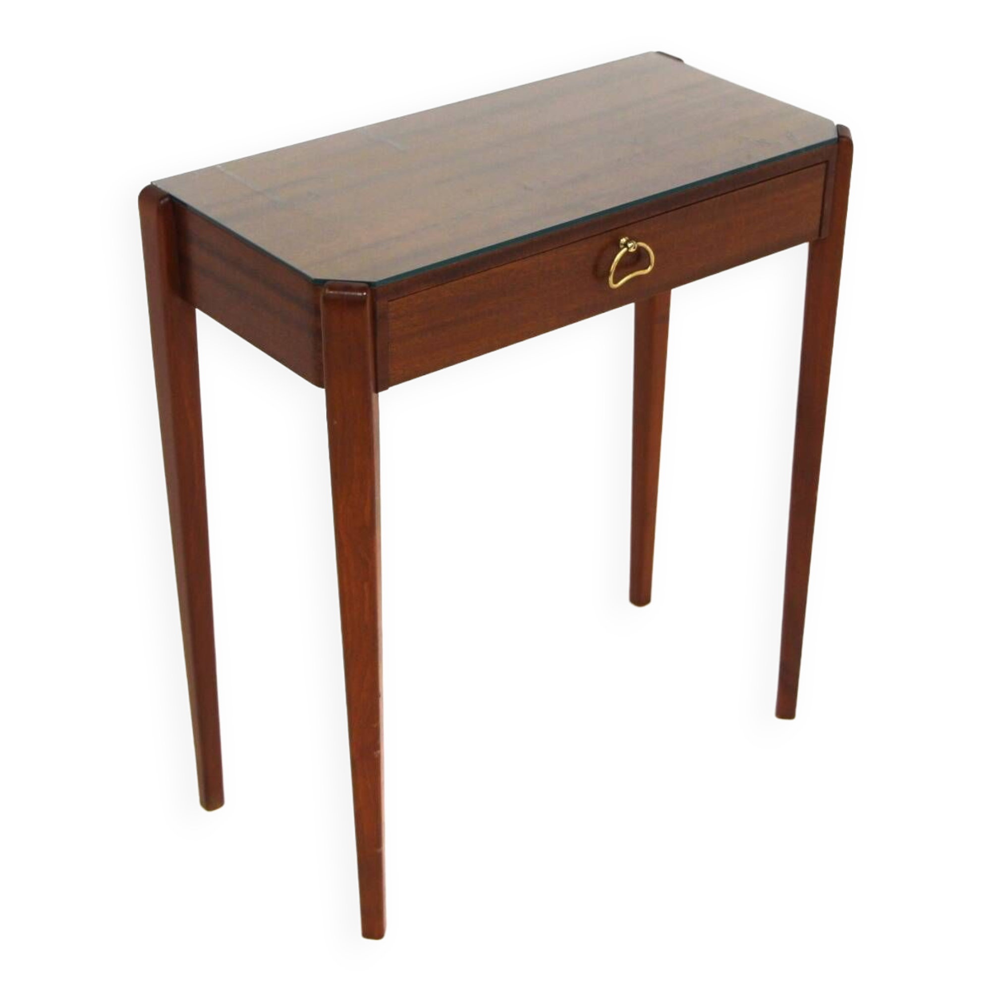 Mahogany bedside table, Sweden, 1950s