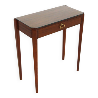 Mahogany bedside table, Sweden, 1950s