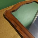Vintage leather mirror