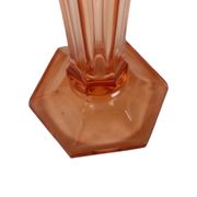 Pink Rosaline Art Deco Vase VSL Luxval Americain 23cm