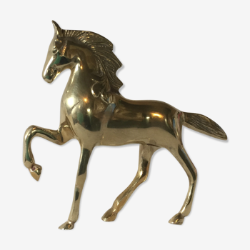 Vintage brass horse sculpture