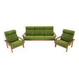 1970s Living Room Beech Set, Czechoslovakia
