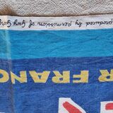 Vintage air france decoration linen, guy georget, wall art