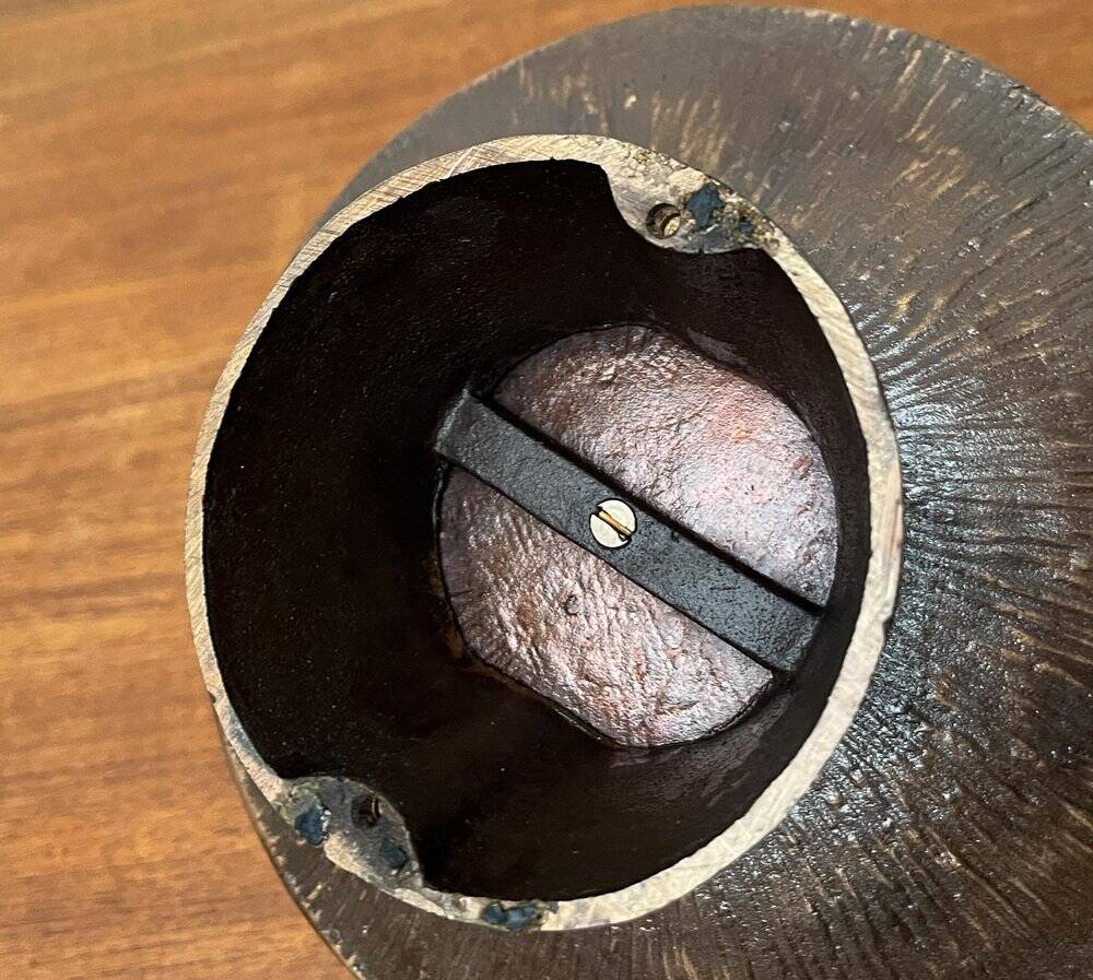 Brutalist Bronze Candle Holder Mid-Century, 1960s