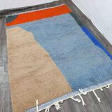 Handmade pure natural wool rug, size 160 x 240 cm