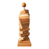 Wooden domino game