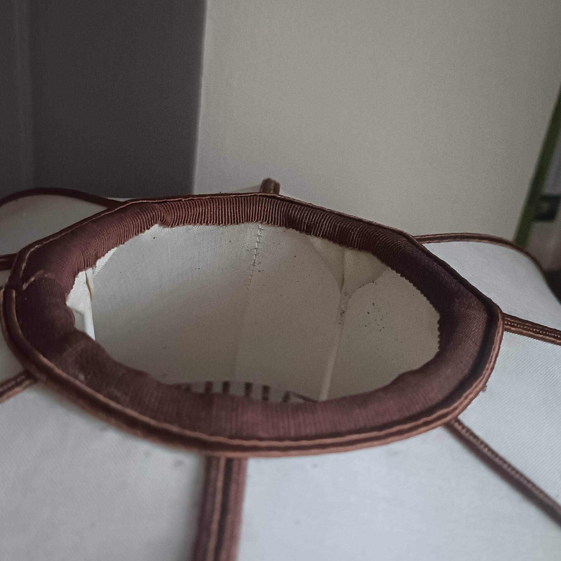 Lampe en verre bullé vintage 
